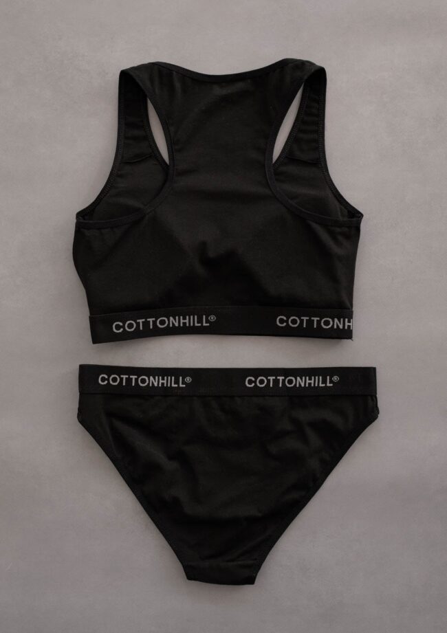 Dvodjelni set CottonComfy - crni - Slika 2