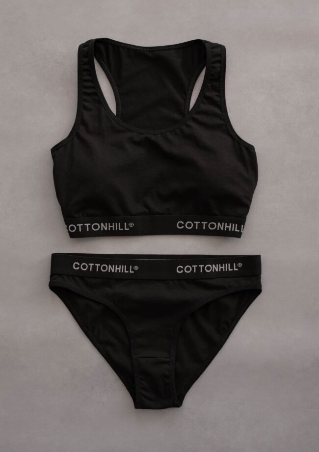 svLvZK7Eo8ezRYvU91Q-n Dvodjelni set CottonComfy - crni - Slika 1