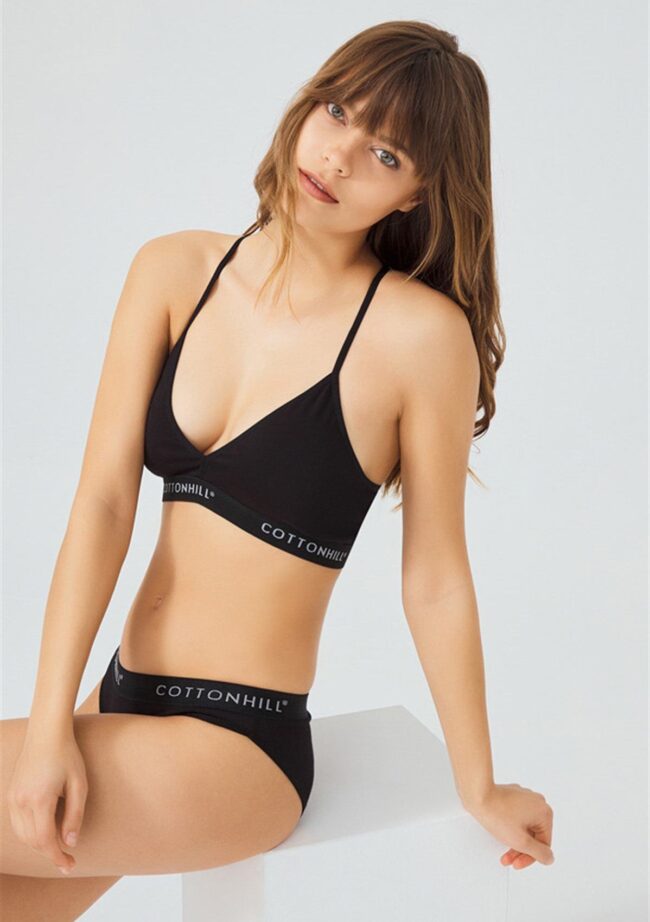 Dvodjelni set CottonEase - crni - Slika 3