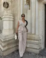 Dvodjelni set Francine - bež - Slika 3