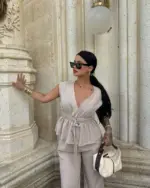 Dvodjelni set Francine - bež - Slika 2