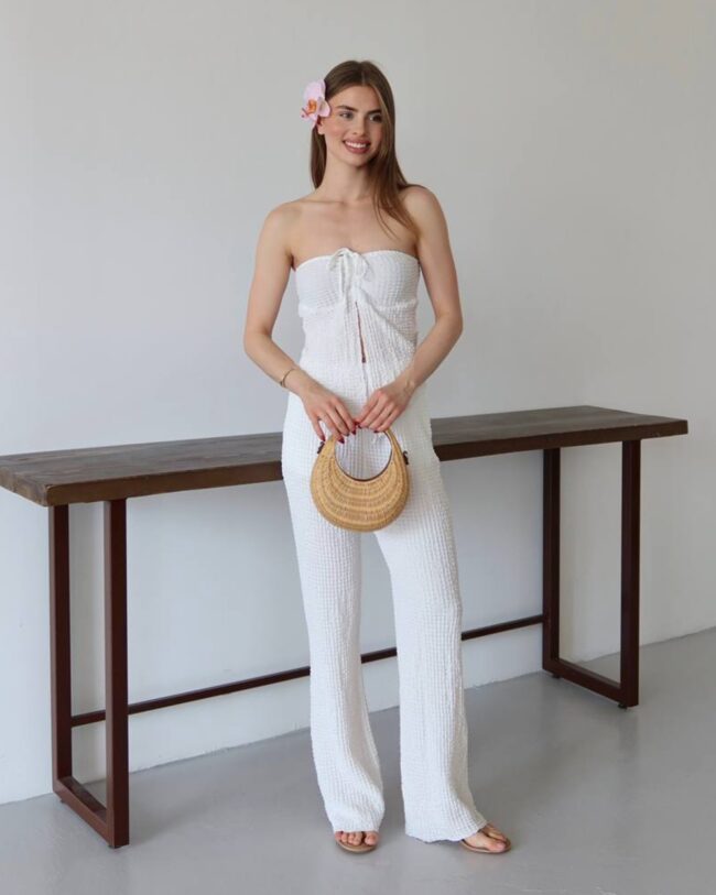 Dvodjelni set Dora - bijeli - Slika 3