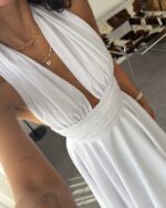 Midi haljina Lance - bijela - Slika 3