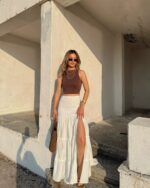 Maxi suknja Bahar - bijela - Slika 6