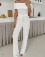 Dvodjelni set Lora - bijeli - Slika 7