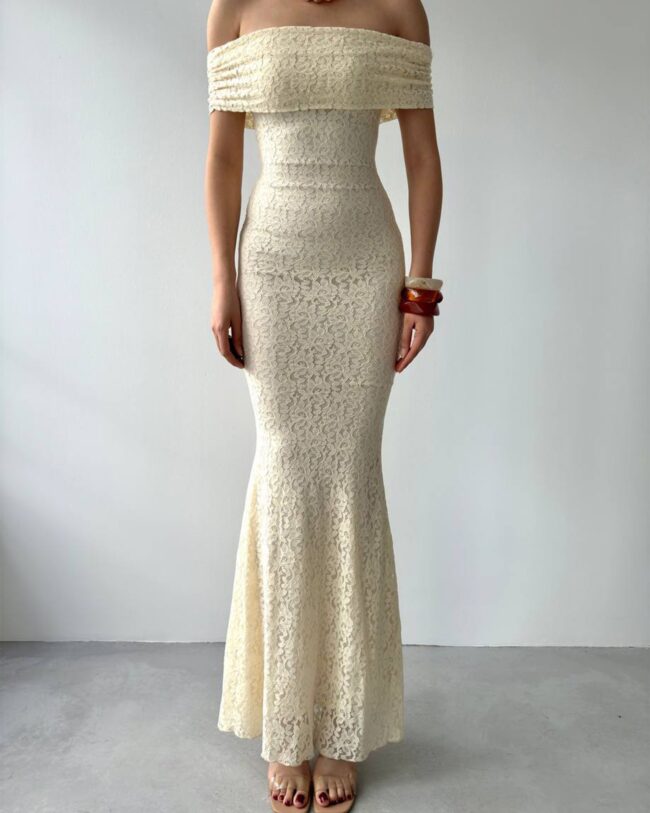 Maxi haljina Nikita - cream - Slika 5