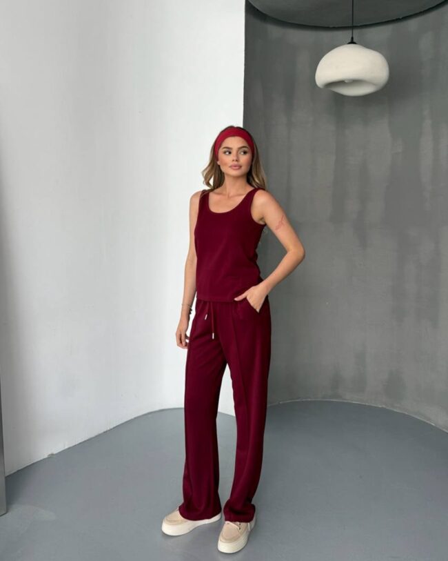 Dvodjelni set Rody - bordo - Slika 2