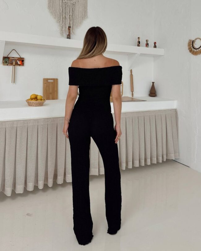 Dvodjelni set Lora - crni - Slika 3