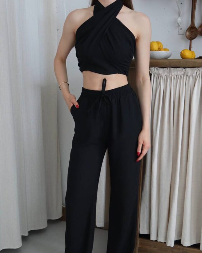 Dvodjelni set Una - crni - Slika 7