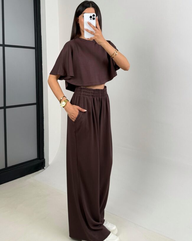 Dvodjelni set Dana - smeđi - Slika 2