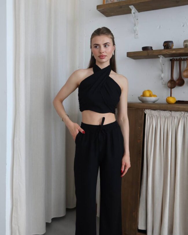 Dvodjelni set Una - crni - Slika 5