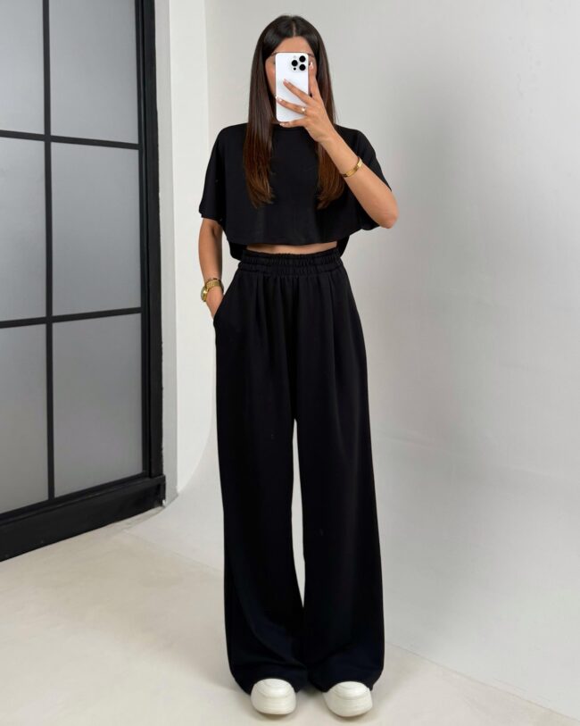 Dvodjelni set Dana - crni - Slika 3