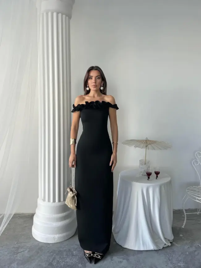 Maxi haljina Amara - crna - Slika 2