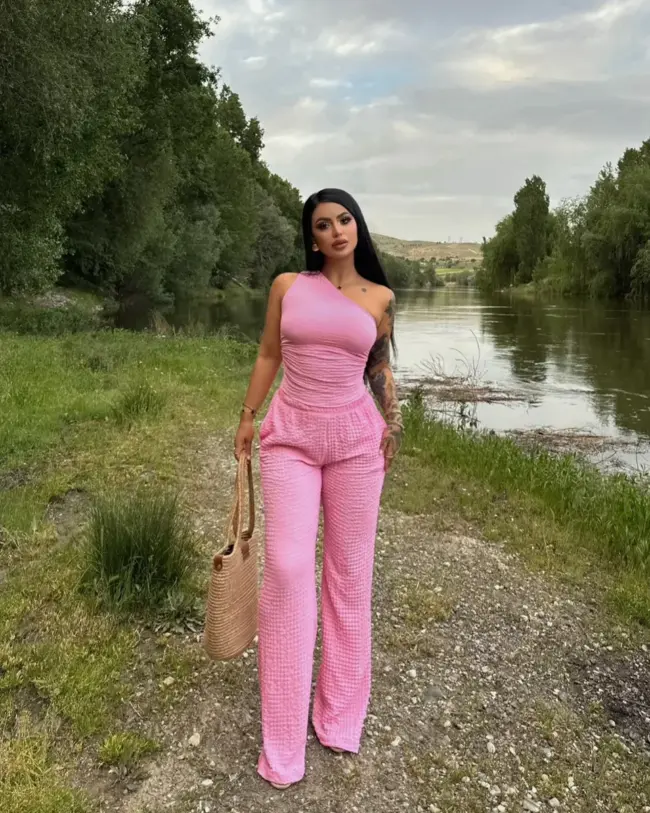 Dvodjelni set Ezra - rozi - Slika 4