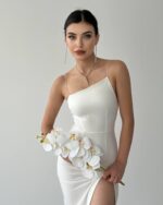 Midi haljina Julia - bijela - Slika 4