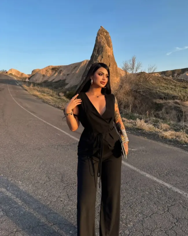 Dvodjelni set -odijelo- Linda - crni - Slika 3