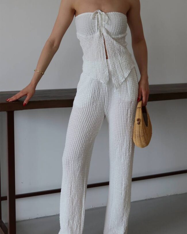 Dvodjelni set Dora - bijeli - Slika 2