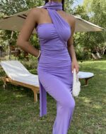 Maxi haljina Tia - ljubičasta - Slika 5