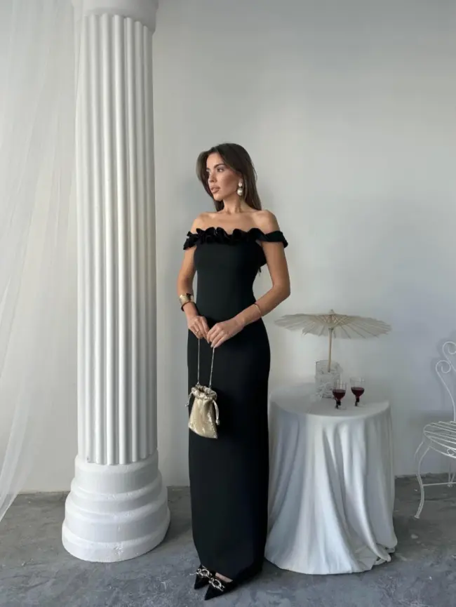 Maxi haljina Amara - crna - Slika 6