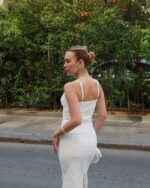 Midi haljina Priscilla - bijela - Slika 3