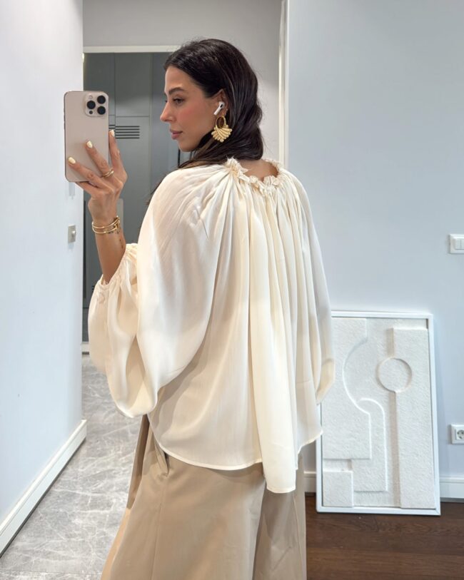 Košulja/bluza Rosier - bež - Slika 6