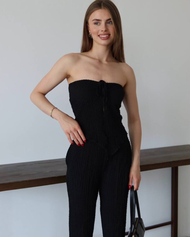 Dvodjelni set Dora - crni - Slika 5