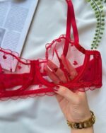 Dvodjelni lingerie set Sophia - crveni - Slika 2
