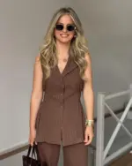 Odijelo Melinda - smeđe - Slika 2