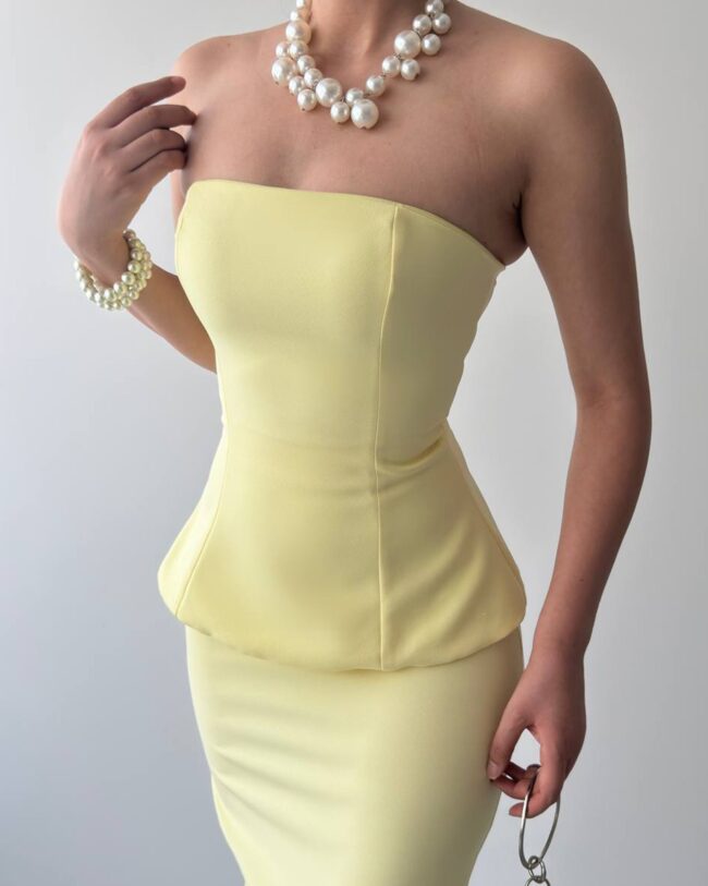 Dvodjelni set Keyla - žuti - Slika 5