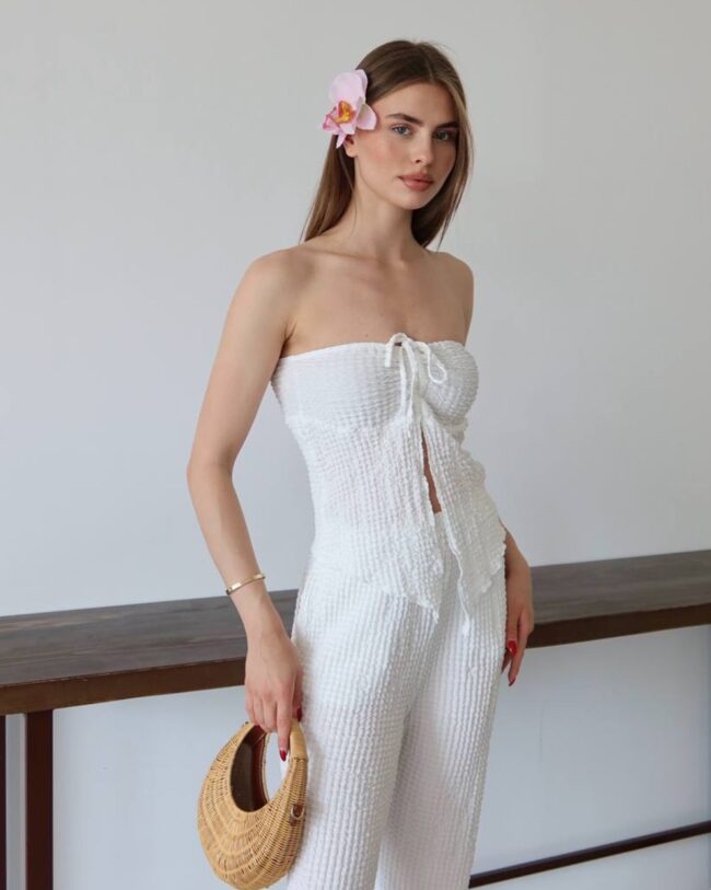 Dvodjelni set Dora - bijeli - Slika 6