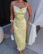 Midi haljina Jamilla - žuta - Slika 4