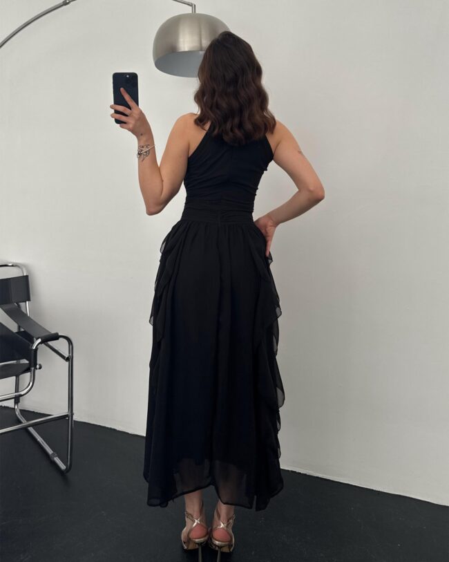 Midi haljina Freesia  - crna - Slika 2