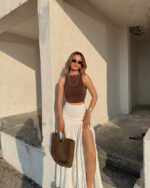 Maxi suknja Bahar - bijela - Slika 2