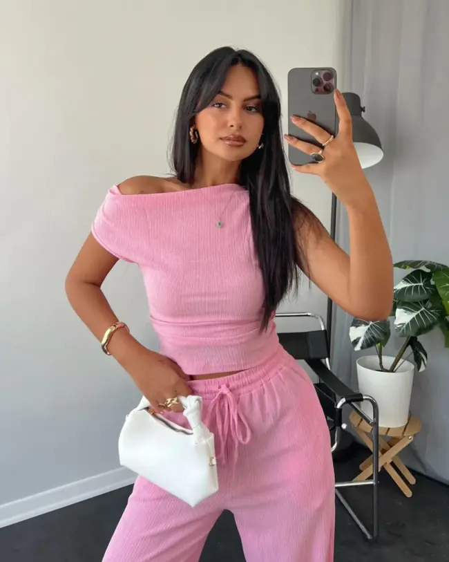 Dvodjelni set Piera - rozi - Slika 2