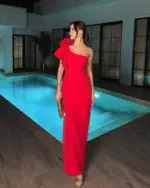 Maxi haljina Zendaya - crvena - Slika 2