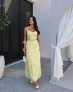 Midi haljina Jamilla - žuta - Slika 2