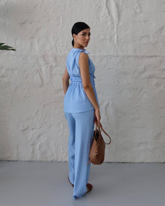 Dvodjelni set Anais - plavi - Slika 4