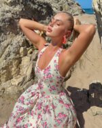 Midi haljina Tavens - žuta - Slika 4