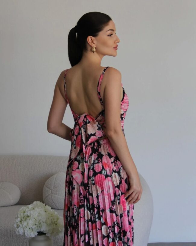 Midi haljina Henrietta - crna - Slika 2