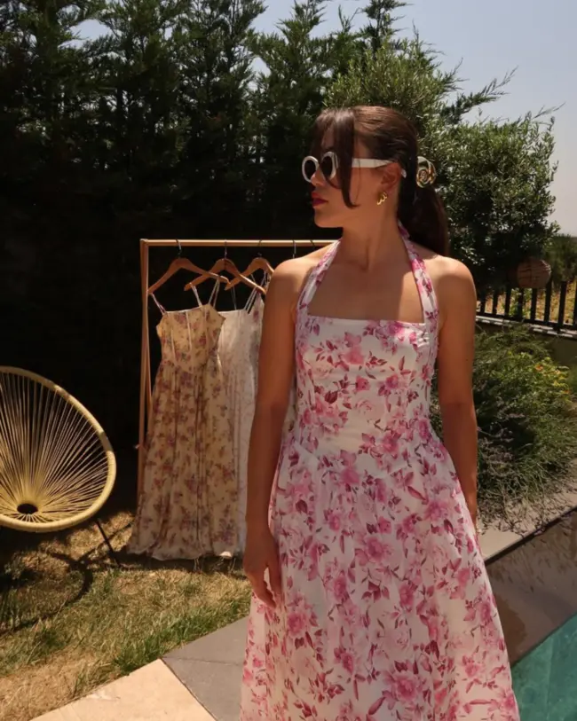 Midi haljina Willa - roza - Slika 7