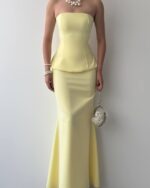 Dvodjelni set Keyla - žuti - Slika 4