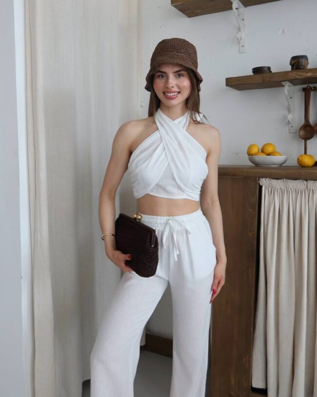 Dvodjelni set Una - bijeli - Slika 3