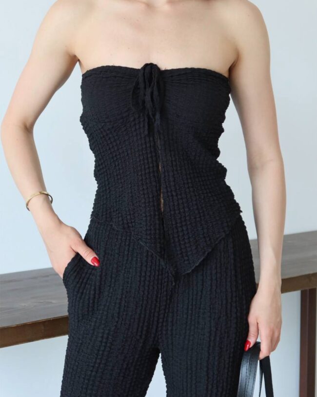 Dvodjelni set Dora - crni - Slika 2