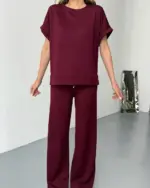 Dvodjelni set Jade - bordo - Slika 3