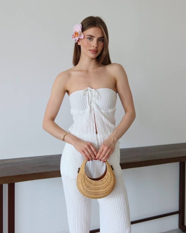 Dvodjelni set Dora - bijeli - Slika 5