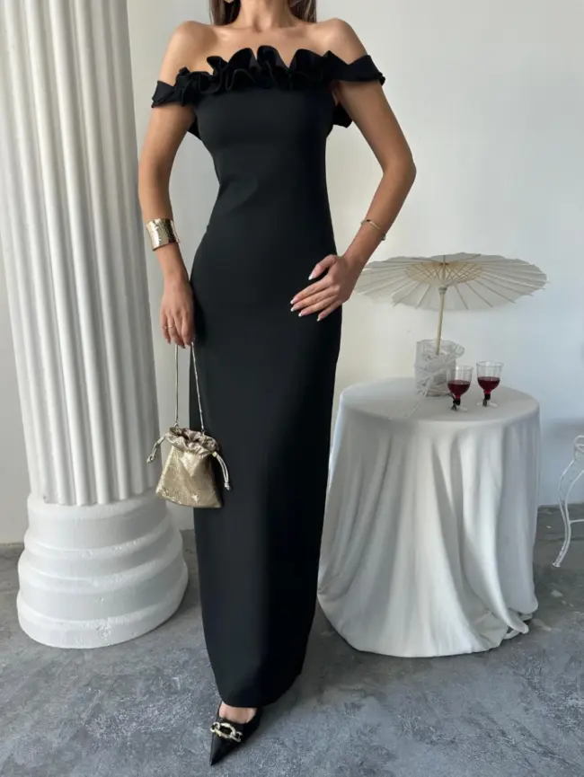 Maxi haljina Amara - crna - Slika 4