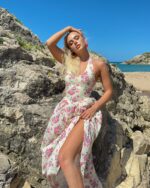 Midi haljina Tavens - žuta - Slika 2