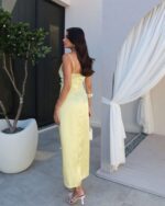 Midi haljina Jamilla - žuta - Slika 3