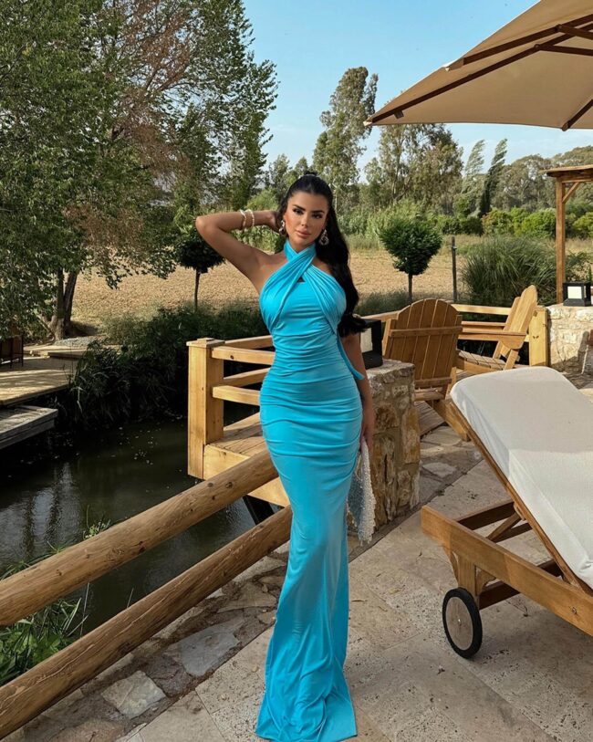 Maxi haljina Tia - plava - Slika 4