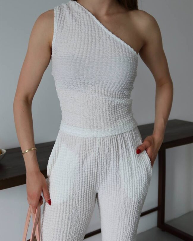 Dvodjelni set Jana - bijeli - Slika 3